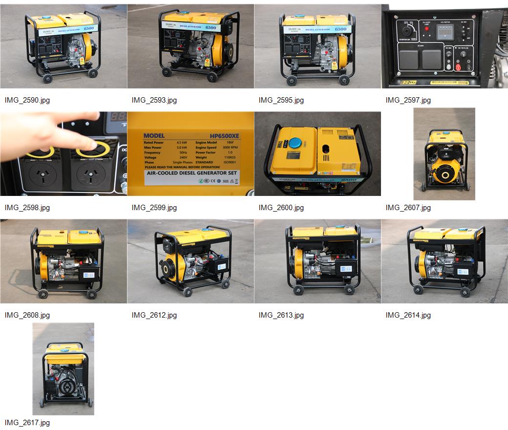 Generator specification overview for comparing kW, kVA and current