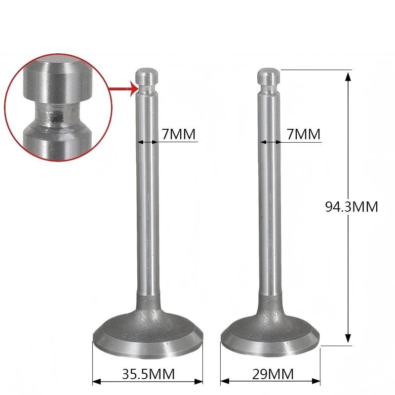 Diesel Engine Intake & Exhaust Valve Set for 170F-1100F image 5