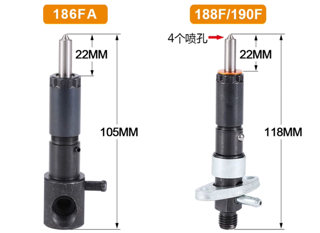 Diesel Fuel Injector Nozzle for 186FA/188F/190F