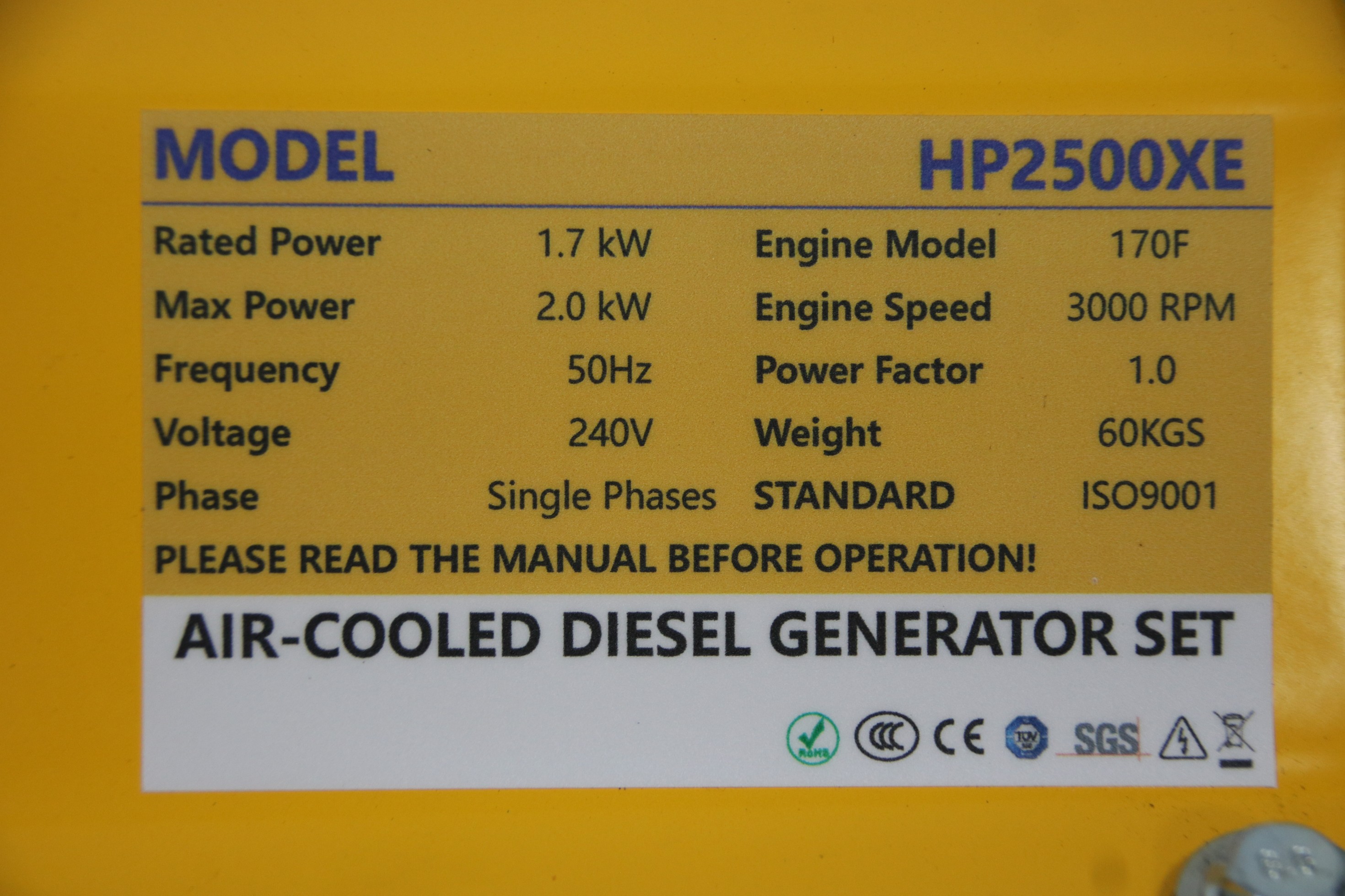 Product nameplate