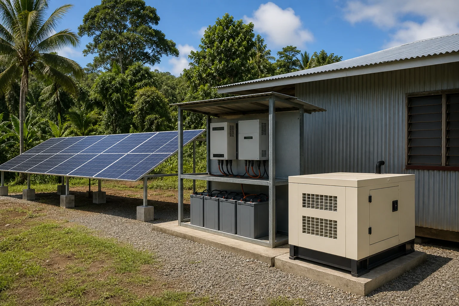 Remote power site affected by altitude, heat and humidity