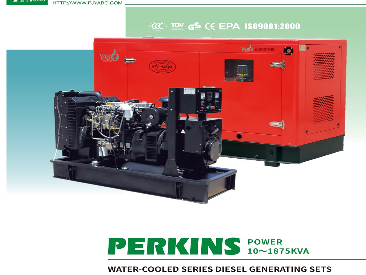 Perkins water-cooled diesel generator representative image